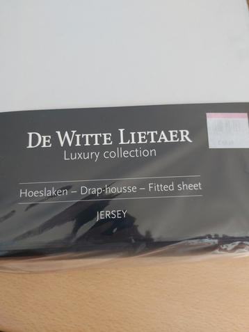 Hoeslaken  boxspring 160 x 220 de witte lietaer nieuw  beschikbaar voor biedingen