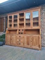 Teak buffetkast/vitrinekast GRATIS LEVERING, Huis en Inrichting, 200 cm of meer, Teakhout, Ophalen of Verzenden, 200 cm of meer