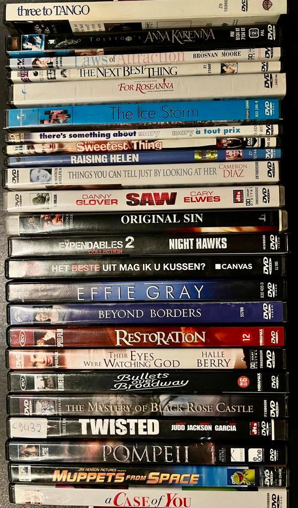 Pakket DVD’s films Cameron Diaz, Angelina Jolie, Hugh Grant, Cd's en Dvd's, Dvd's | Filmhuis, Gebruikt, Ophalen