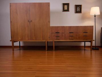 vintage XL set : kast / audio meubel / wandrek  beschikbaar voor biedingen