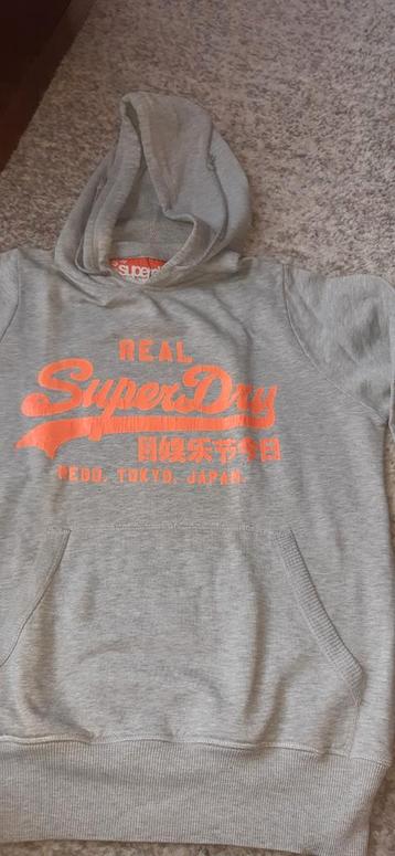 Mooie pull merk superdry small, Gris, Comme neuf, Superdry, Enlèvement