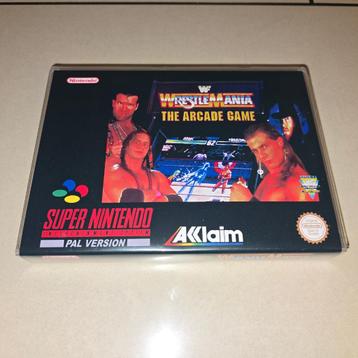 WWF WrestleMania: The Arcade Game SNES Game Case beschikbaar voor biedingen