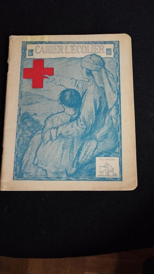 Cahier l'Ecolier - Croix Rouge -  Vintage années 30, Collections, Collections Autre, Utilisé, Envoi
