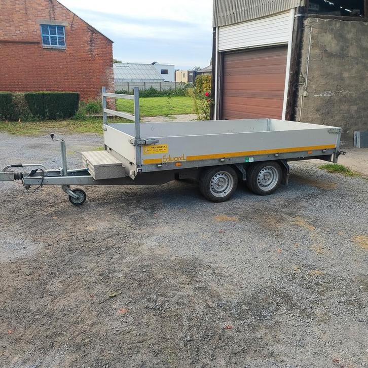 Geremde remorque 2 asser 3T, Auto diversen, Aanhangers en Bagagewagens, Zo goed als nieuw, Ophalen