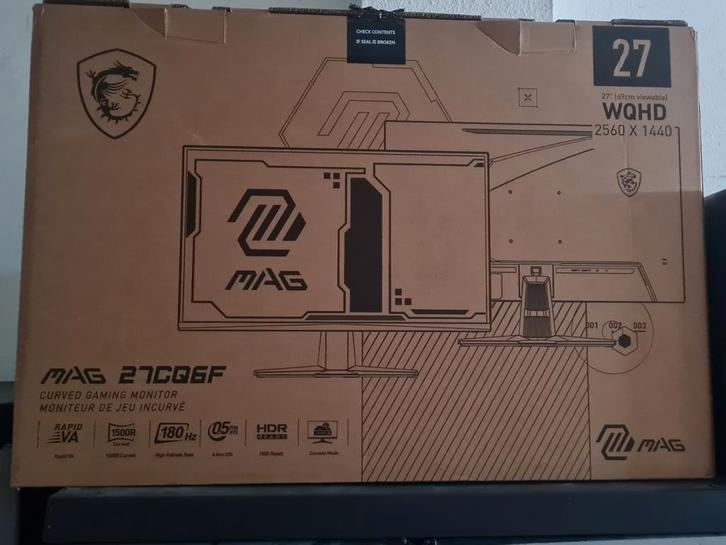 MSI MAG 27" Gaming Monitor, Computers en Software, Monitoren, Zo goed als nieuw, 151 t/m 200 Hz, Gaming, Ophalen