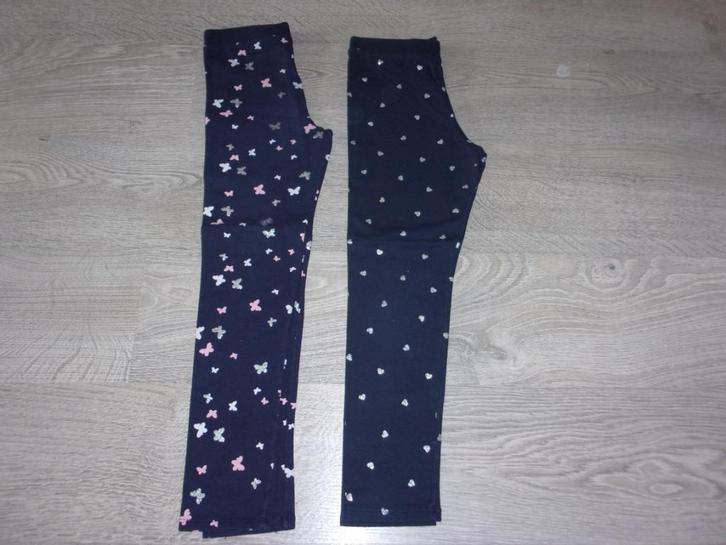 2 meisjes leggings . Maat 140, Kinderen en Baby's, Kinderkleding | Maat 140, Zo goed als nieuw, Meisje, Broek, Ophalen of Verzenden