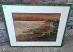 Gouache paysage signe robert lizen, Ophalen of Verzenden