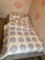 ZEER STEVIG ️ GRIJS MODERN 1-PERSOONSBED, Ophalen, Grijs