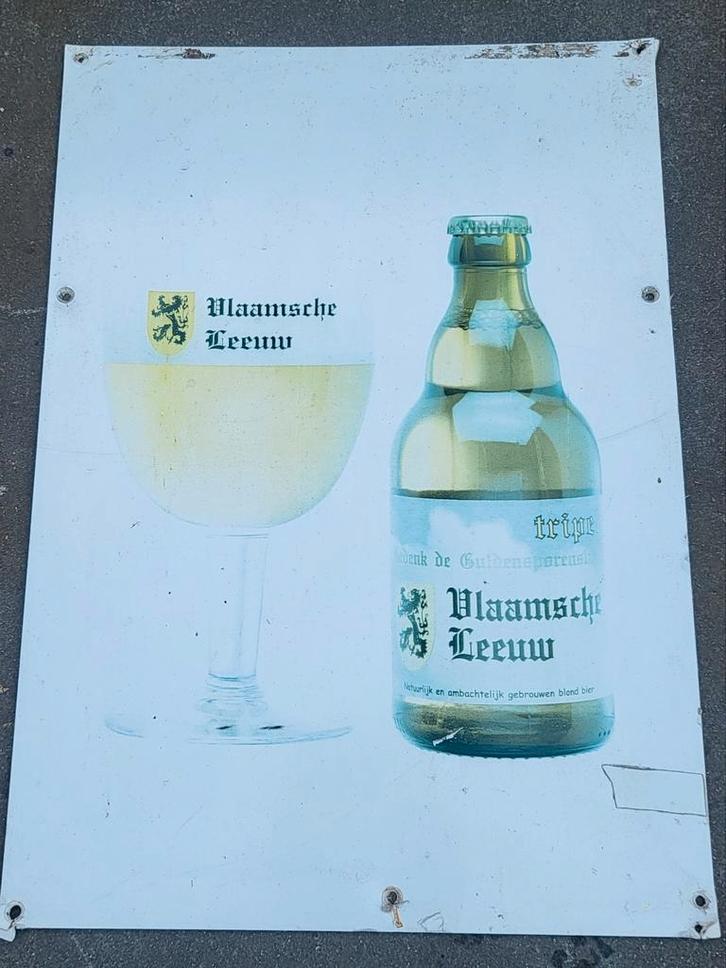 Assiette à bière Vlaamsche Leeuw, Collections, Marques de bière, Utilisé, Leeuw, Enlèvement ou Envoi