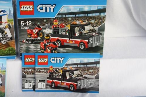 Lego City set 60084 Racemotor Transport uit 2015, Kinderen en Baby's, Speelgoed | Educatief en Creatief, Zo goed als nieuw, Bouwen