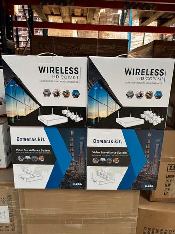 Ensemble de caméras de sécurité WiFi/câble 4/8 caméras neuf  disponible aux enchères