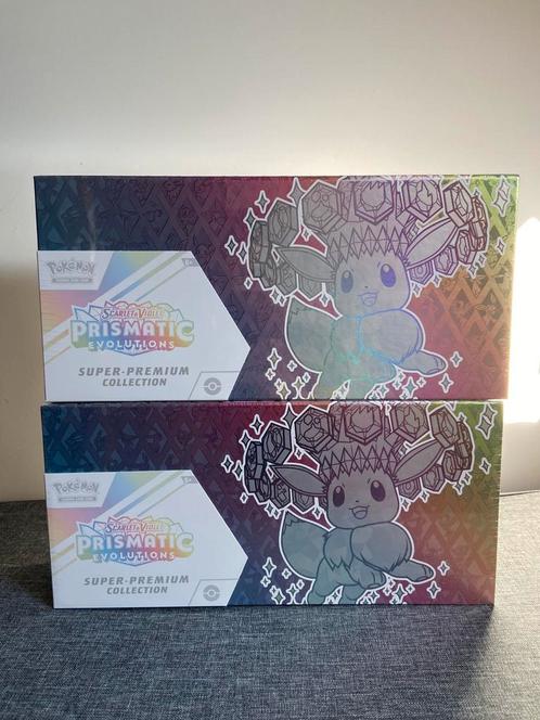 Super Premium Collection - Prismatic Evolutions, Hobby en Vrije tijd, Verzamelkaartspellen | Pokémon, Zo goed als nieuw, Ophalen of Verzenden