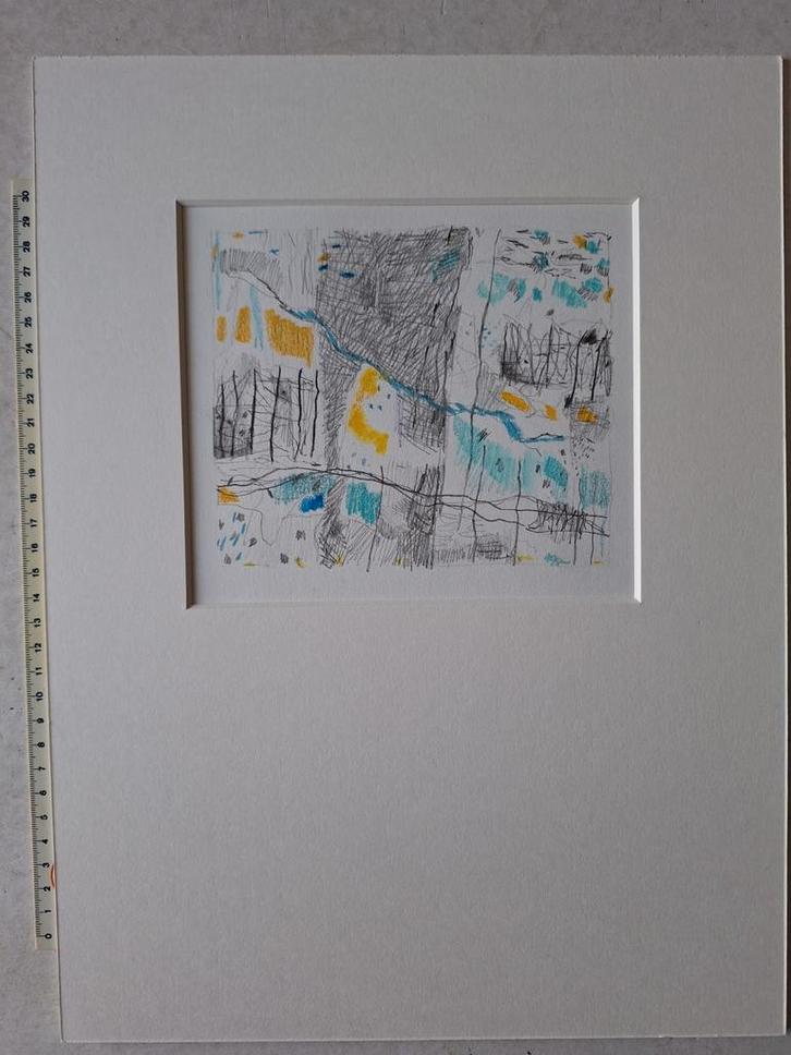 Tekening/gemengde techniek Lutgart Verdonck 2006, Antiek en Kunst, Kunst | Tekeningen en Fotografie, Ophalen of Verzenden