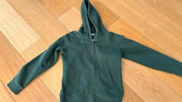 Groene trui - hoodie (lyceum Genk) maat 140