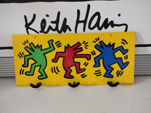 Houten Vilac Keith Haring kapstok 22 x 50 cm, Huis en Inrichting, Woonaccessoires | Kapstokken, Zo goed als nieuw, Wandkapstok