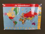 Wereldkaart (grote prent 50x70 ongeveer), Ophalen, Zo goed als nieuw