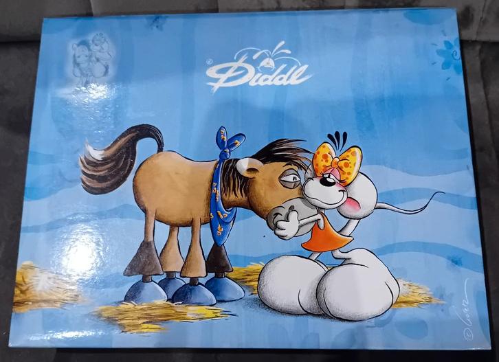 Diddl 50 vierkante blaadjes nummer 22 in schrijfwarenbox, Verzamelen, Diddl, Nieuw, Papier, Kaart of Schrift, Diddl, Ophalen of Verzenden