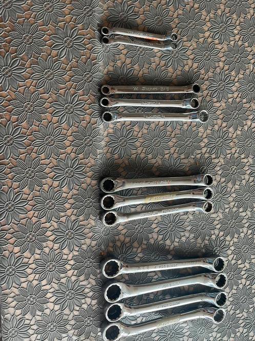 Snap on ring sleutels engelse maten, Auto diversen, Autogereedschap, Gebruikt, Ophalen