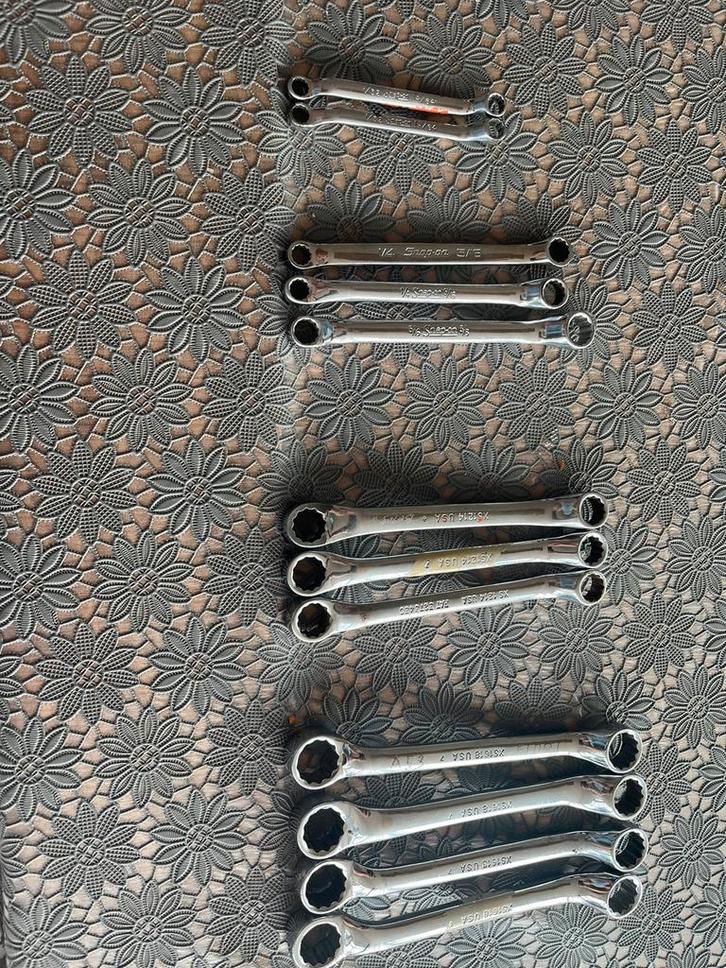 Snap on ring sleutels engelse maten, Auto diversen, Autogereedschap, Gebruikt, Ophalen