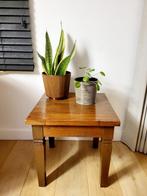 houten bijzettafel, massief hout brutalist, Huis en Inrichting, Tafels | Bijzettafels, Ophalen