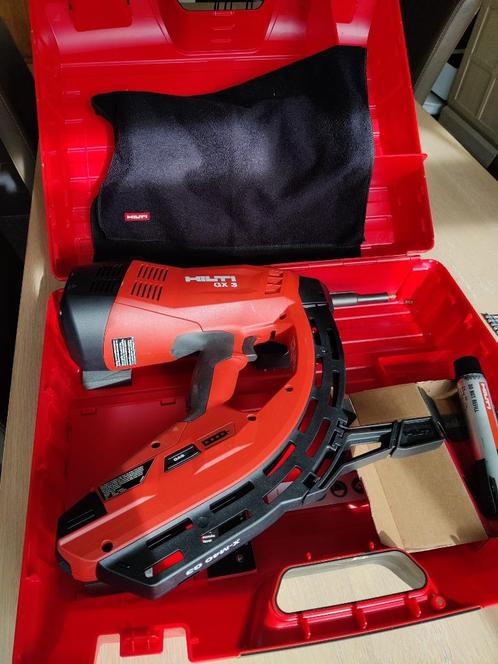 Hilti GX3 NAILER - Bijna nieuwstaat + accessoires, Doe-het-zelf en Bouw, Gereedschap | Handgereedschap, Zo goed als nieuw, Ophalen of Verzenden