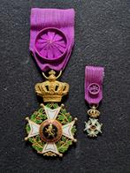 Officier de l'ordre de Leopold 1er Unilingue, Enlèvement ou Envoi, Autres, Ruban, Médaille ou Ailes
