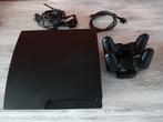Playstation 3 + 2 controllers + 10 spelletjes, Games en Spelcomputers, Spelcomputers | Sony PlayStation 3, Ophalen, Phat, Met 2 controllers