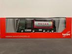 Herpa MB Actros RINNEN met container HOYER 1/87, Ophalen of Verzenden, Zo goed als nieuw, Bus of Vrachtwagen, Herpa