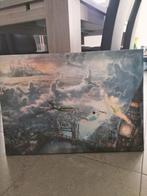 Canvas Peter Pan met Londen sky 70 x 50cm, Ophalen of Verzenden