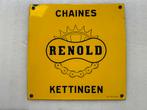 RENOLD fiets kettingen emaille bord, Ophalen of Verzenden, Gebruikt, Reclamebord