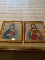 Schilderij - tekeningen jezus en maria, Ophalen