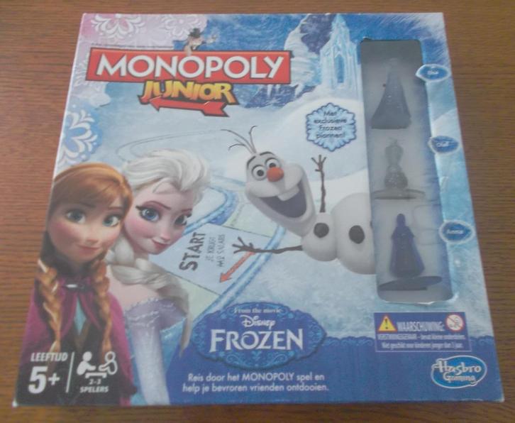 Monopoly Junior Disney Frozen / Hasbro Gaming, Hobby en Vrije tijd, Gezelschapsspellen | Bordspellen, Zo goed als nieuw, Ophalen