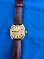 Edox Automatic Delfin Vintage Herenhorloge, Handtassen en Accessoires, Horloges | Heren, Overige materialen, Leer, Polshorloge