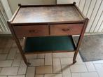 Vintage houten roltafeltje met lades – jaren 50/60, Ophalen