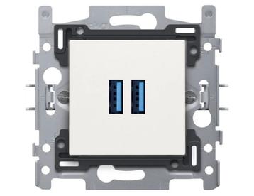      Prise encastrable Niko sans terre 2 port USB beschikbaar voor biedingen