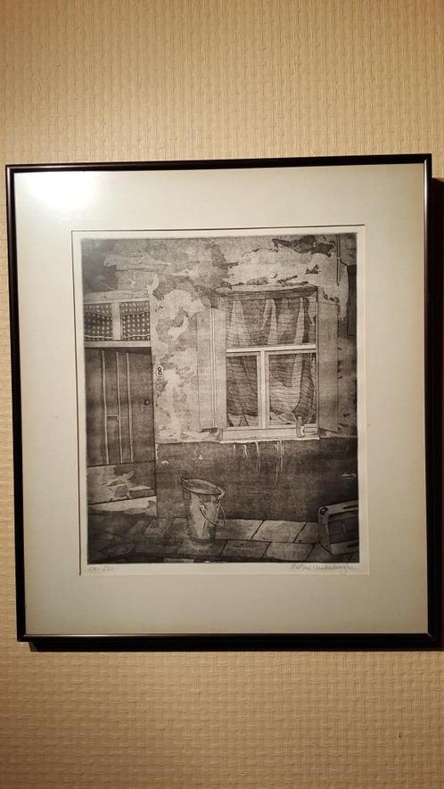 Martine Vandenberghe, ets 1/20, 42 x 47cm, Antiek en Kunst, Kunst | Etsen en Gravures, Ophalen of Verzenden