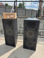 Vibe powered Speaker set 2x 3-weg en 2 sub kasten, Ophalen, Gebruikt, Audio