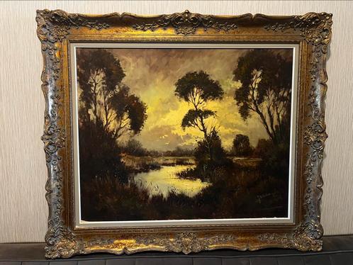 Schilderij met luxe lijst, Antiek en Kunst, Kunst | Schilderijen | Klassiek, Ophalen