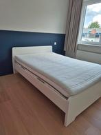 Ikea bed wit 1m40, Huis en Inrichting, Slaapkamer | Bedden, Ophalen, Zo goed als nieuw, Wit