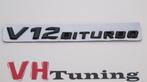 Mercedes AMG V12 Biturbo 3D logo zelfklevend 20 cm, Ophalen