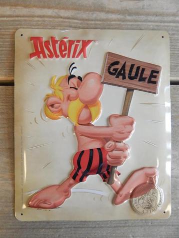 Asterix en obelix blikken wandplaatje disponible aux enchères