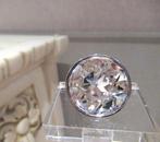 Nieuwe Dyrberg/Kern ring met groot kristal, mt 18 mm, Avec cristal, Femme, Envoi, Argent
