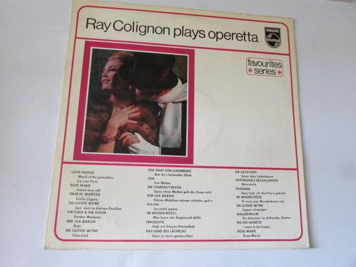 RAY COLIGNON PLAYS OPERETTA, HAMMOND ORGAN, LP, Cd's en Dvd's, Vinyl | Klassiek, Gebruikt, 12 inch, Ophalen of Verzenden