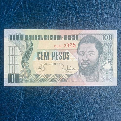 Guinee-Bissau - 100 Pesos 1990 - Pick 11 - UNC, Postzegels en Munten, Bankbiljetten | Afrika, Los biljet, Overige landen, Ophalen of Verzenden