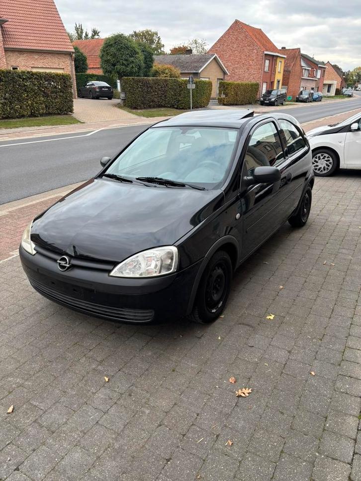 Opel corsa, Auto's, Opel, Particulier, Corsa, Open dak, Diesel, Euro 3, 3 deurs, Handgeschakeld, Zwart, Grijs, Stof, Voorwielaandrijving