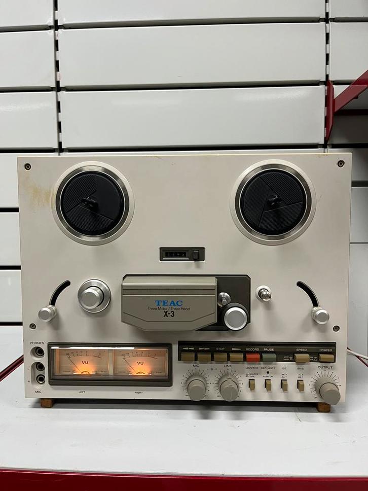 TEAC X-3 Recordertape - 3 koppen/3 motoren - jaren 80, Audio, Tv en Foto, Bandrecorder, Bandrecorder, Ophalen