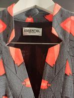 Zwart/oranje kleed Essentiel maat 40, Kleding | Dames, Jurken, Maat 38/40 (M), Zwart, Ophalen of Verzenden, Zo goed als nieuw
