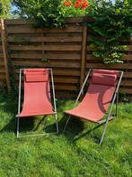 Set of 2 Adjustable Lounge Chairs – Maison du Monde, Modern, Ophalen, Zo goed als nieuw, Aluminium, Inklapbaar