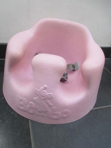 Bumbo Floor Seat met gordels - roze- Babystoeltje-Zacht Foam