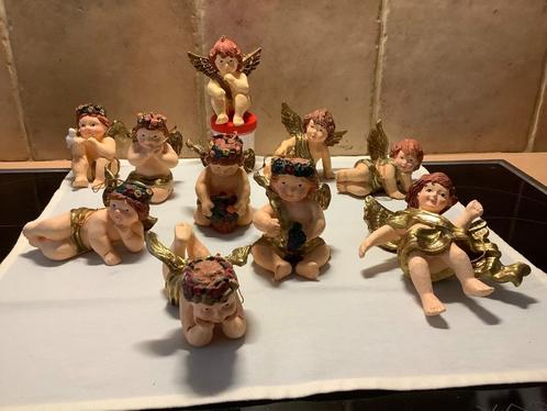 10 handbeschilderde engelen, Diversen, Kerst, Ophalen